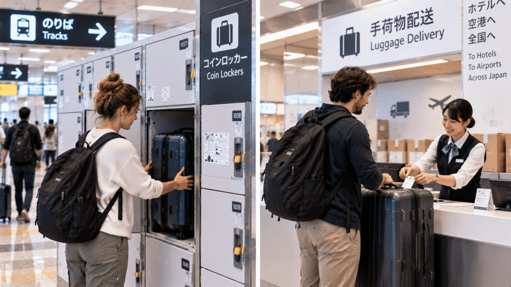 Luggage storage and forwarding options for travelers in Japan